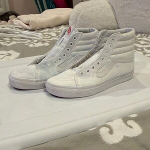Vans White High-Top Sneakers